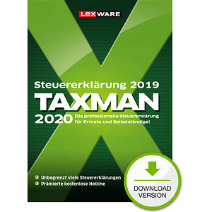 LEXWARE TAXMAN 2020 (für das Steuerjahr 2019) Software Vollversion (Download-Link) von Lexware