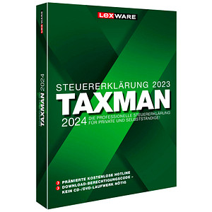 LEXWARE TAXMAN 2024 (für das Steuerjahr 2023) Software Vollversion (PKC) von Lexware