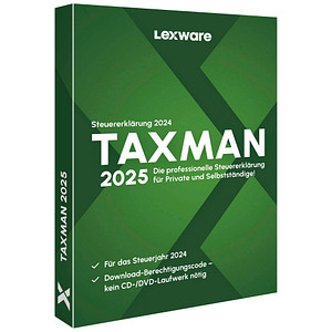 LEXWARE TAXMAN 2025 (für das Steuerjahr 2024) Software Vollversion (PKC) von Lexware