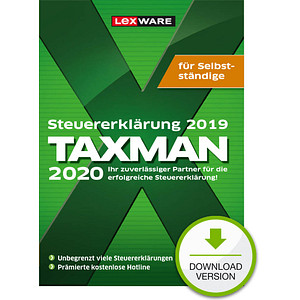 LEXWARE TAXMAN Selbstständige 2020 (für das Steuerjahr 2019) Software Vollversion (Download-Link) von Lexware
