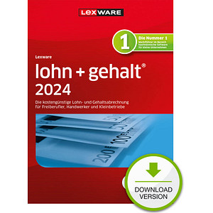 LEXWARE lohn+gehalt basis 2024 Software Vollversion (Download-Link) von Lexware