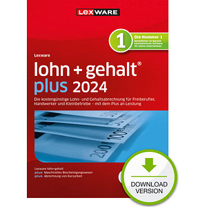 LEXWARE lohn+gehalt plus 2024 Software Vollversion (Download-Link) von Lexware