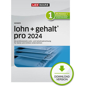 LEXWARE lohn+gehalt pro 2024 Software Vollversion (Download-Link) von Lexware