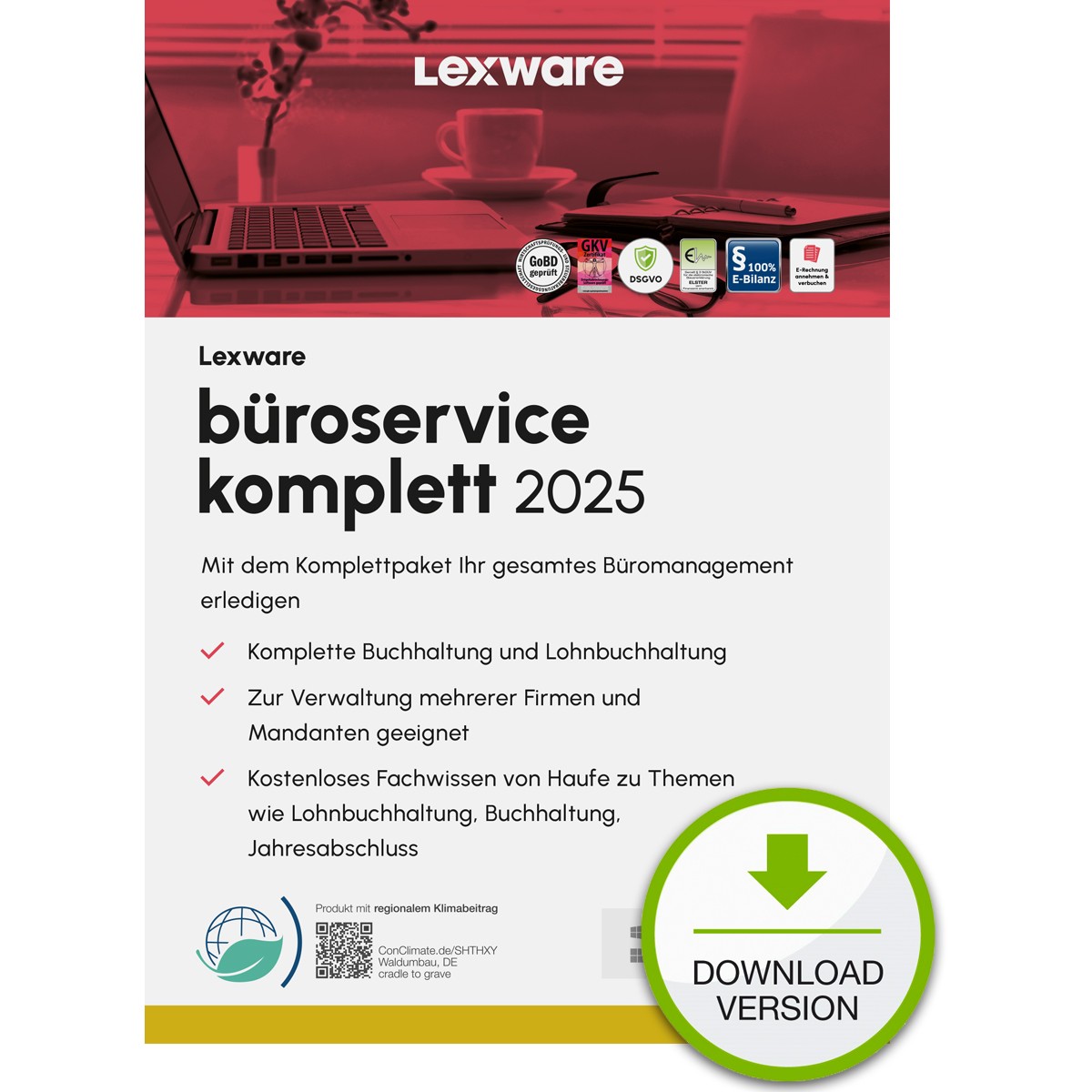 Lexware Büroservice Komplett 2025 Mehrplatzversion - 1 Device. ABO - ESD -DownloadESD Lexware Büroservice Komplett 2025 Mehrplatzversion - 1 Device. ABO - ESD -DownloadESD von Lexware