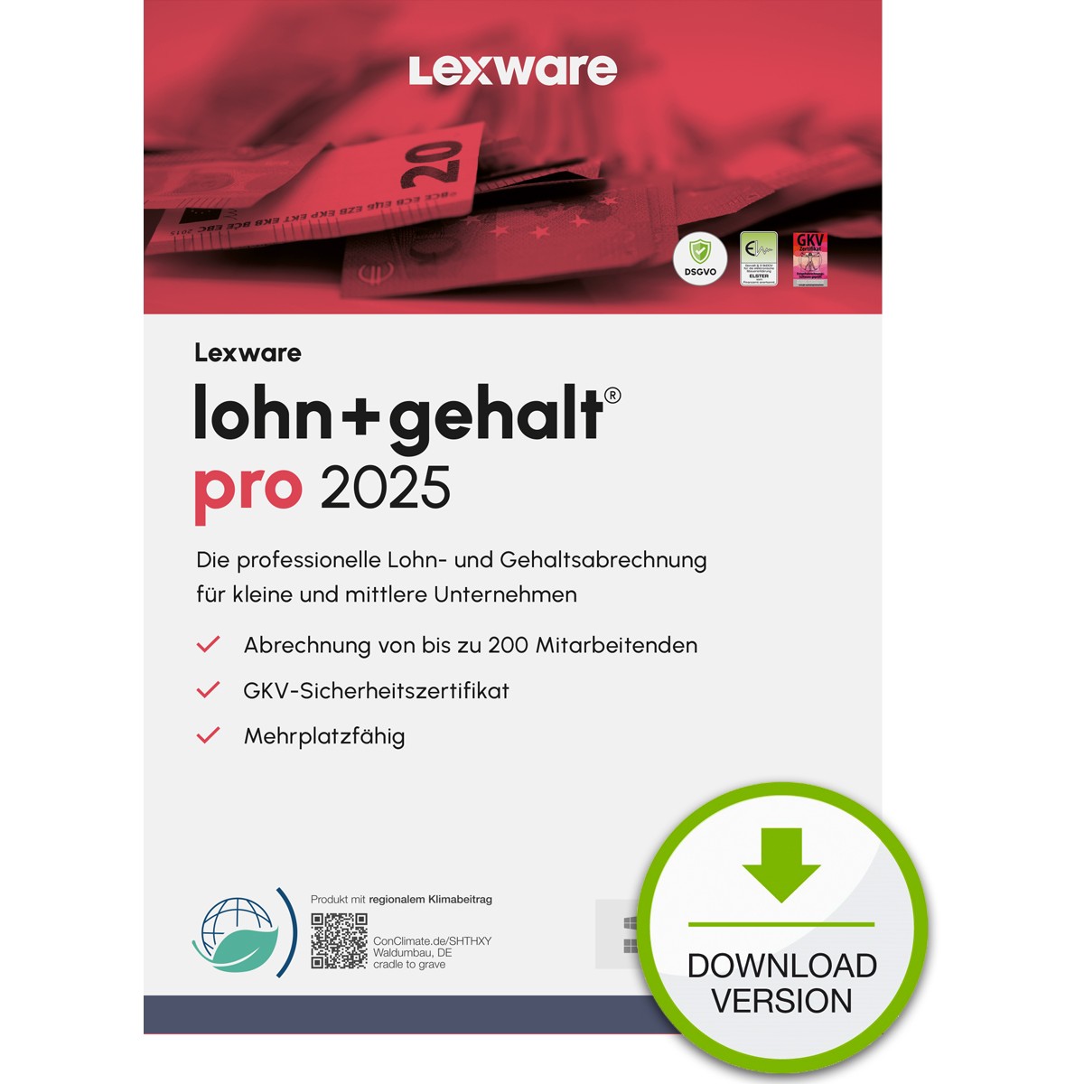 Lexware Lohn+Gehalt Pro 2025 - 1 Device. ABO - ESD-DownloadESD von Lexware