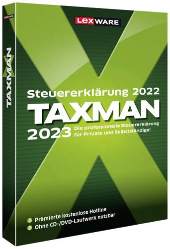 Lexware TAXMAN 2023 Jahreslizenz, 1 Lizenz Windows Steuer-Software Lexware TAXMAN 2023 Jahreslizenz, 1 Lizenz Windows Steuer-Software von Lexware