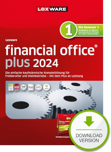 Lexware financial office Plus 2024 (365 Tage)| PC Aktivierungscode per Email | Einfache kaufmännische Komplett-Lösung von Lexware