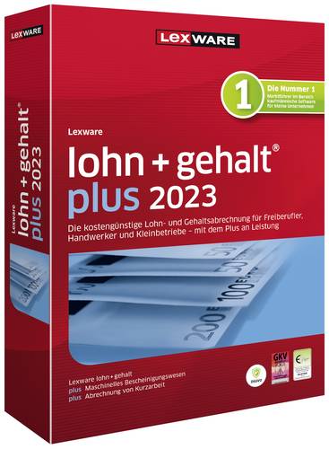 Lexware lohn+gehalt plus 2023 Jahreslizenz, 1 Lizenz Windows Finanz-Software von Lexware