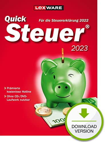 QuickSteuer 2023 (für Steuerjahr 2022) | Private Steuererklärung | Download | Aktivierungscode per Email von Lexware