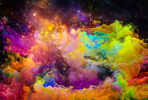Leyiyi 2.7x1.8 m abstrakter Nebel-Hintergrund, bunter Weltraum, Wolkenlandschaft, Universum, Planet, Mond, Erde, Bokeh, Halo, Fotohintergrund, Raumdekoration, Shoot-Studio, Vinyl-Requisiten-Tapete Leyiyi 2.7x1.8 m abstrakter Nebel-Hintergrund, bunter Weltraum, Wolkenlandschaft, Universum, Planet, Mond, Erde, Bokeh, Halo, Fotohintergrund, Raumdekoration, Shoot-Studio, Vinyl-Requisiten-Tapete von Leyiyi