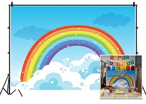 Leyiyi Fotohintergrund, Regenbogen-Hintergrund, 150x90 cm, für Babyparty, Sternenhimmel, Wolke, Skyline, Vlogger, Kuchentisch, für Kinder, Happy Birthday, Portrait, Vinyl-Studio-Requisite. Leyiyi Fotohintergrund, Regenbogen-Hintergrund, 150x90 cm, für Babyparty, Sternenhimmel, Wolke, Skyline, Vlogger, Kuchentisch, für Kinder, Happy Birthday, Portrait, Vinyl-Studio-Requisite. von Leyiyi