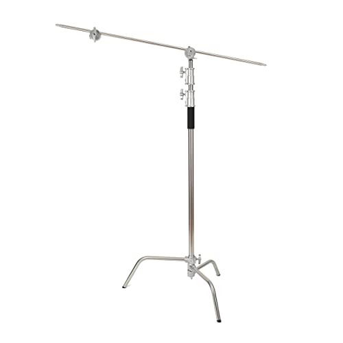 Lfhelper Schwerlast Lichtstativ Licht Reflektor C Stativ C-förmiger Ständer 149-330cm verstellbar, 100% Edelstahl mit 127cm Galgenarm Boom Arm für Fotostudio Aufnahmestudio Softboxen Regenschirm Lfhelper Schwerlast Lichtstativ Licht Reflektor C Stativ C-förmiger Ständer 149-330cm verstellbar, 100% Edelstahl mit 127cm Galgenarm Boom Arm für Fotostudio Aufnahmestudio Softboxen Regenschirm von Lfhelper