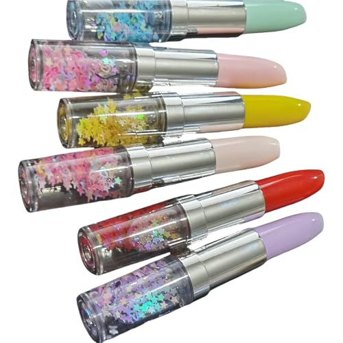 6 Stück/Set Neutraler Stift Lippenstift Form Gelstift Schreibwaren Stift 0,5 mm Gel-Tintenstift Schreibstift Journaling Pen von LfrXtra