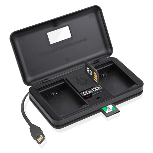 DMW-BLK22/BLF19E Akku-Ladegerät mit Kartenleser, kompatibel mit Panasonic Lumix DC-S5, DC-S5 II, DC-S5 IIX, GH5 II, GH6, S5II, S5IIX, S5M2, S5M2X, GH5M2 DMW-BLK22/BLF19E Akku-Ladegerät mit Kartenleser, kompatibel mit Panasonic Lumix DC-S5, DC-S5 II, DC-S5 IIX, GH5 II, GH6, S5II, S5IIX, S5M2, S5M2X, GH5M2 von LIFEMOI