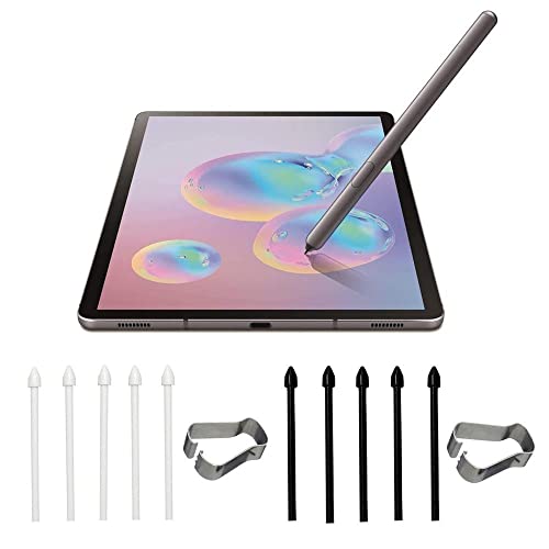 10 Stück Ersatzspitzen für TabS6lite S6/S7/S7+ Pen, Stylus-Stift-Nachfüllung Kompatibel für Samsung Galaxy TabS6lite / Note10/note20 Tips (Schwarz) von LiLiTok