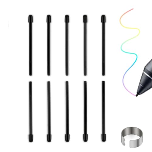 [10 Stück] Ersatzstiftspitzen für Waco PTH-460,PTH-660, Stiftspitzen für Intus Pro,für IMobileStudio Pro,für Cintiq Pro für Citiq16 Ersatzstiftspitzen (mit Abziehring) von LiLiTok