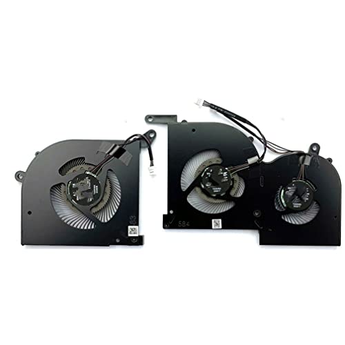 CPU+ GPU Kühlung Lüfter Kompatibel für MSI GS66 WS66 Stealth 10SD 10SE 10SF 10SFS 10SGS Laptop 4 Pins Lüfter (CPU+GPU-Lüfter) von LiLiTok