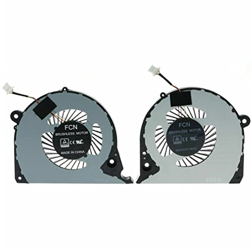 CPU + GPU Kühlung Lüfter Kompatibel für Dell Inspiron G7 15-7000 7577 7588 G5-5587 P72F 2JJCP Laptop CPU GPU Kühler Lüfter (2 Stück) von LiLiTok