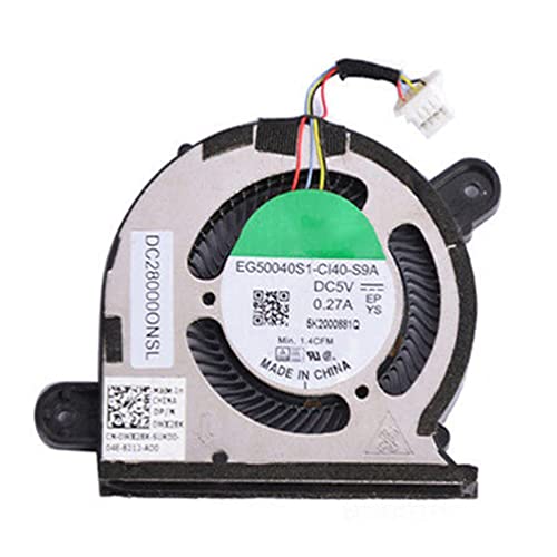 CPU GPU Kühler Lüfter Kompatibel für DELL XPS 2020 13 9300 9310 0WX28K 0FRK0V Kühler Lüfter (CPU-Lüfter) von LiLiTok