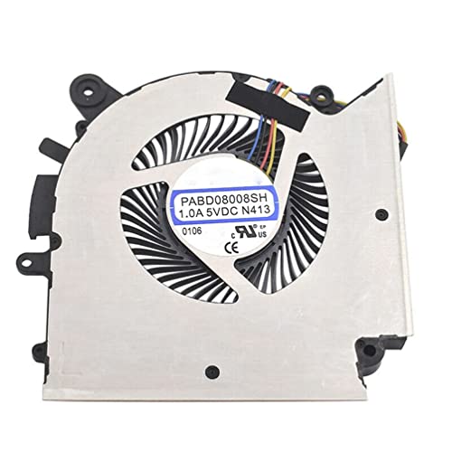 CPU-Kühlung Lüfter Kompatibel für MSI GF63 MS-16R1 MS-16R2 PABD08008SH N413 E322500300A CPU-Kühlung Lüfter 4-Pin von LiLiTok