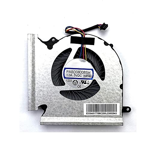 CPU Kühlung Lüfter Kompatibel für MSI GP66 GL66 CPU Lüfter N453 GPU Lüfter N454 Radiator CPU Kühlung Lüfter (GPU-Lüfter) von LiLiTok