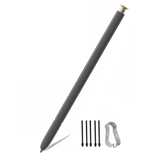 Eingabestift S Pen Kompatible für Samsung Galaxy S24 Ultra Stift S Pen Bluetooth Pen mit 5 Stück Ersatzstiftspitzen (Gelb) von LiLiTok
