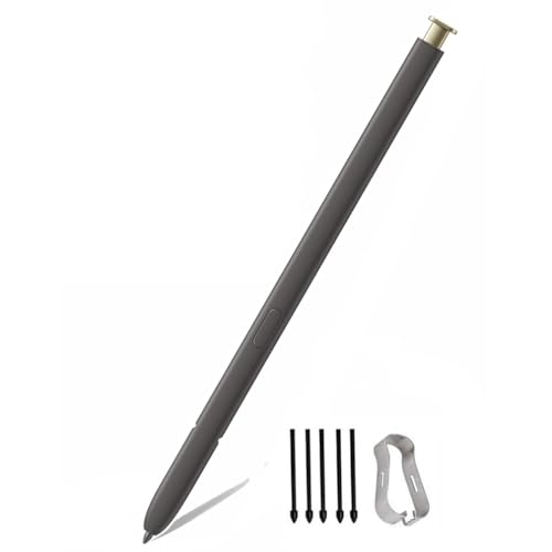 Eingabestift S Pen für Samsung Galaxy S24 Ultra Stift S Pen Stylus Pen mit 5 Stück Ersatzstiftspitzen (kein Bluetooth) (Gelb) von LiLiTok
