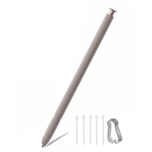 Eingabestift S Pen für Samsung Galaxy S24 Ultra Stift S Pen Touch Pen mit 5 Stück Ersatzstiftspitzen (Grau) von LiLiTok