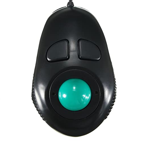 Finger Mäuse 4DB Mini Trackball Maus, Handgriff Kabelgebundene Maus Tragbare Daumensteuerung für PC Computer Laptop von LiLiTok