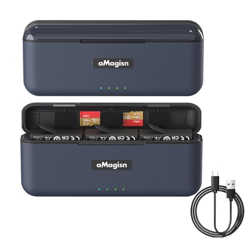 Für Insta360 Ace Pro/Ace Akku Ladegerät, Ladehub mit Ladekabel für Insta360 Ace Pro/Ace Ladestation Ladecase für Akkus SD Karte Stroage Action Kamera Zubehör Für Insta360 Ace Pro/Ace Akku Ladegerät, Ladehub mit Ladekabel für Insta360 Ace Pro/Ace Ladestation Ladecase für Akkus SD Karte Stroage Action Kamera Zubehör von LiLiTok