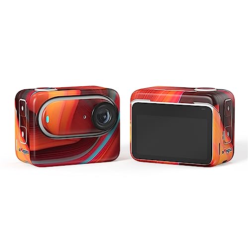 GO3 Kamera Skins Aufkleber Schutzhülle für Insta360 GO3 Aufkleber Sport Kamera Abziehbild Schutz Zubehör (Rot) von LiLiTok