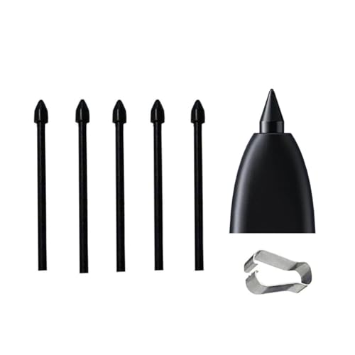 Galaxy S25 Ultra S Pen Spitzen 5Stück, Ersatzspitzen für Samsung Galaxy S25 Ultra S24 S23 Ultra S Pen Spitzen Tab S9 Tab S8 Stift Spitzen Touch Stift S Pen Ersatzspitzen (Schwarz) von LiLiTok
