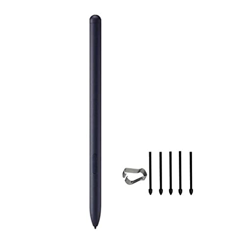 Galaxy Tablet S7/S7 Plus S7+ S Pen, Eingabestift kompatibel für Samsung Galaxy Tab S7/S7 Plus S7+, Touch Pen mit Ersatzspitze (No Bluetooth) (Schwarz) von LiLiTok