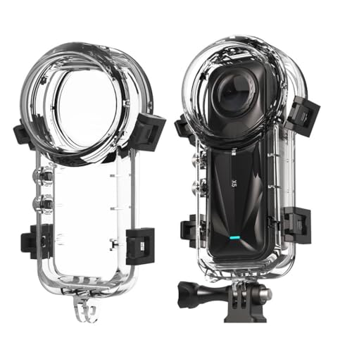 Invisible Dive Case für Insta 360 X5 Action Kamera, 50m Hochdichtes Wasserdichtes Kameragehäuse mit Schnellwechseladapter und 1/4-Zoll-Schnittstelle, für X5 Action-Kamera von LiLiTok