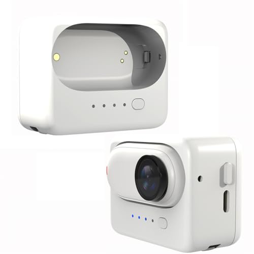 Ladegerät für Insta360 GO3S Ladehub, Ladestation mit 1/4 Schnittstelle für Insta360 GO3 GO3S Action Kamera Zubehör (Weiß) von LiLiTok
