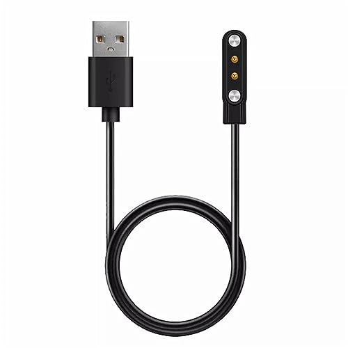 LiLiTok 2 Pin Ladekabel Smartwatch Magnet Saugschnittstelle Ladekabel 4 MM USB Power Charger von LiLiTok