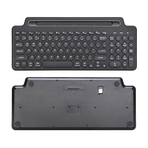 LiLiTok 2.4G Wireless TV-Tastatur, Blutooth-Tastatu für Smart TV Box/IOS/Android Desktop Laptop PC Keyboard (ohne Touchpad) von LiLiTok