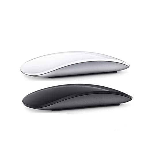 LiLiTok Bluetooth 5.0 Kabellos Maus Silent Multi Arc Touch-Mäuse, Magic Mäuse Wiederaufladbar Kompatibel für Laptop Pad Mac PC MacBook (Schwarz) (Schwarz) von LiLiTok