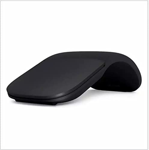 LiLiTok Bluetooth Klapp Maus, Leise Kabellose Mäuse Arc Touch Ultra Thin Mäuse Kompatibel für PC MacBook Laptop Pad (Schwarz) von LiLiTok