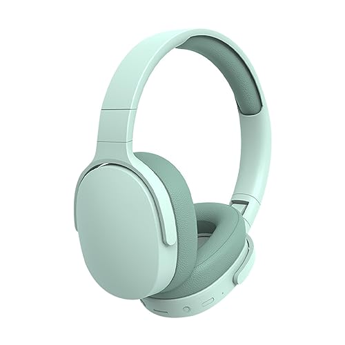 LiLiTok Bluetooth-Kopfhörer Over-Ear mit Mikrofon, Kabellose Kopfhörer 22hrs Spielzeit, Geräuschunterdrückung Kopfhörer faltbar Sport Laufen Headset Overhead (Grün) von LiLiTok