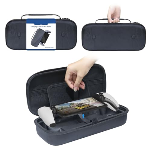 LiLiTok Carring Case für Playstation Portal Remote Player Tasche, Schutzhülle Eva Hartschalenbox Aufbewahrungstasche für Portal Case Travel Bag von LiLiTok