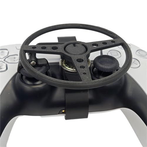 LiLiTok Für PS5 und PS5 Slim Controller Mini-Lenkrad, 3D-Druck Rennspiele-Lenkrad Ersatz Racing Game Wheel für Playstation 5 Slim Zubehör von LiLiTok