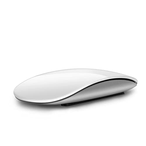 LiLiTok Kabellose Maus Bluetooth 5.0 Mäuse, Arc Touch Mäuse Silent Multi Ultradünne Magic Mouse für Laptop pad Mac PC MacBook (kein USB-Empfänger) (Weiß) von LiLiTok