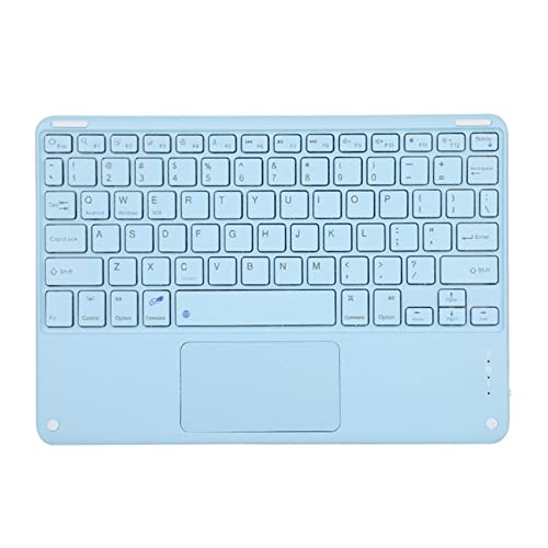 LiLiTok Kabellose Touchpad-Tastatur mit Maus für Tablet Mac Pad, Ultradünne Wiederaufladbare Magnetische Tastatur Kompatibel für Android, Windows, iOS13 und höhere Systeme (Blau) von LiLiTok