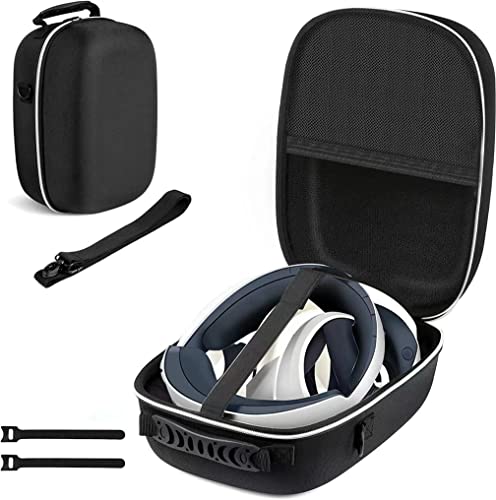 LiLiTok P5VR2 Eva Hard Carring Case, Umhänge Tasche kompatibel für PSVR2 Brillen VR Zubehör Große Kapazität Aufbewahrungs Tasche (33*24*17cm) von LiLiTok