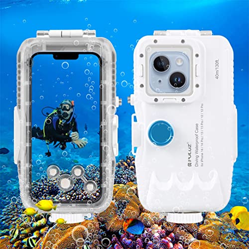 LiLiTok Schutzhülle für iPhone 12 13 Mini/iPhone 14 13 12 Pro Max wasserdichte hülle Tauchcase (40m/130ft), wasserdichte Handyhülle Tauchen (for iPhone 14 /14Pro /13 /13Pro /12 /12P) von LiLiTok