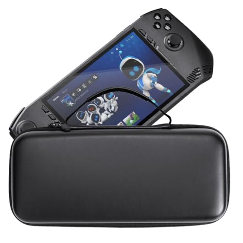 LiLiTok Tragetasche für MSI Claw A1M-036 Gaming Handheld, Schutzhülle Carrying Case Aufbewahrungstasche mit Mesh-Tasche für MSI Claw Konsole Zubehör Schutztasche (Schwarz) von LiLiTok