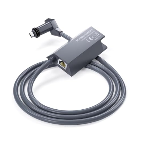 LiLiTok für Starlink Ethernet Adapter für Schüssel Antenne Satellit Internet V2 Powerline Kit für kabelgebundenes externes Netzwerk GEN2 Ethernet Adapter (1 Meter) von LiLiTok