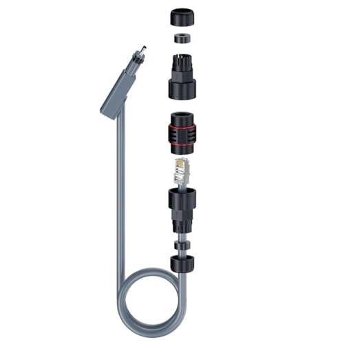 LiLiTok für Starlink SPX Stecker auf RJ45 Adapater, für Starlink Internet Kabel Adapter SPX Stecker auf RJ45 Stecker, für Starlink Gen 2 Dish und Router Zubehör Wasserdicht (RJ45-Schalenseite) von LiLiTok
