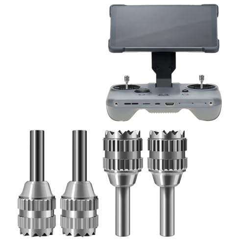 Mavic 4 pro RC Pro2 Joystick, Edelstahl Rocker Daumensticks für DJI Mavic 4pro RC Pro2 Fernsteuerung Joystick Ausziehbar rutschfest Rocker Zubehör (2 Paare) von LiLiTok